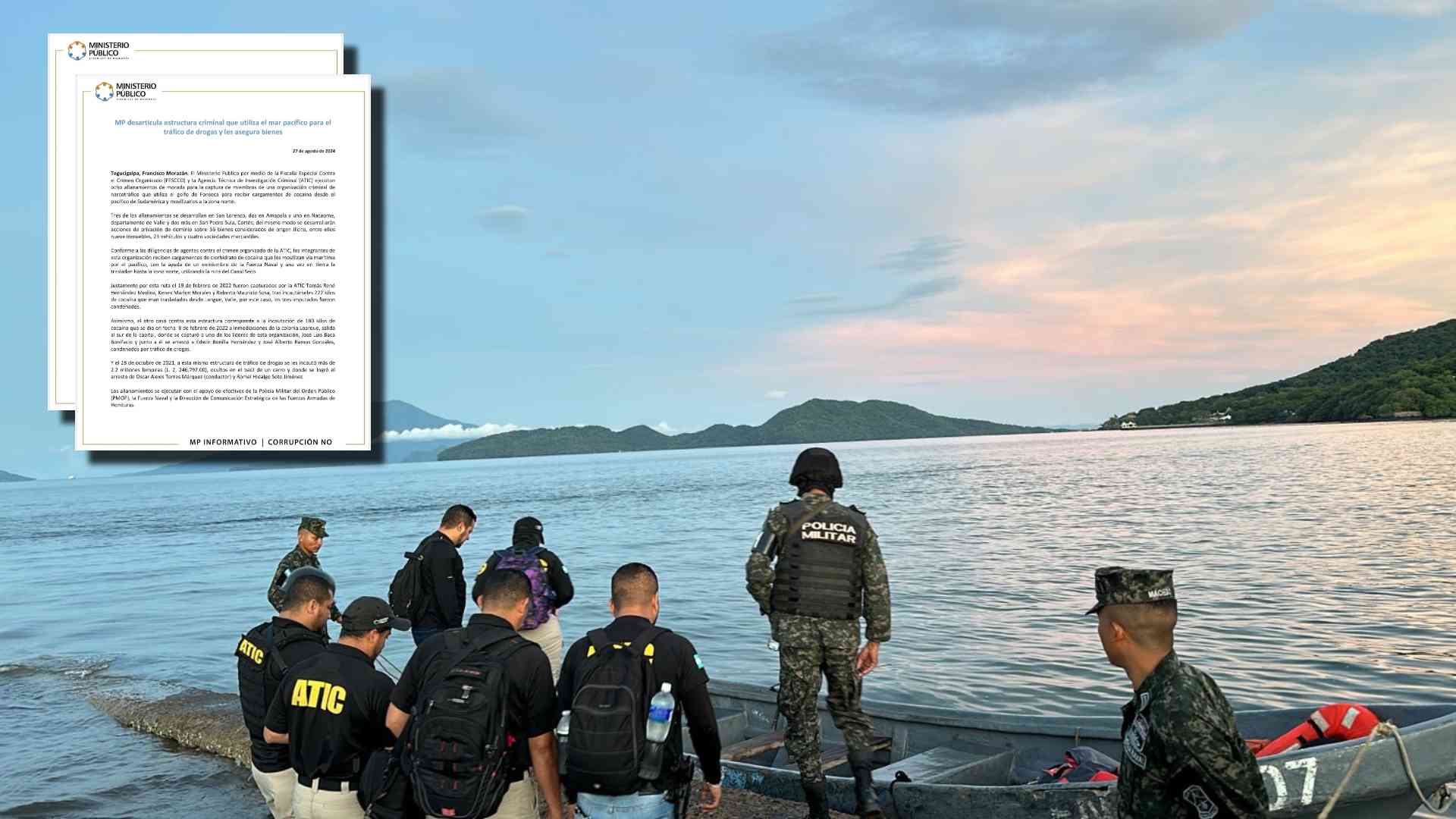 Desarticulan estructura criminal en el golfo de Fonseca