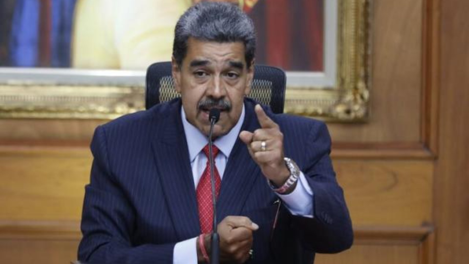 Nicolás Maduro enojado con Estados Unidos