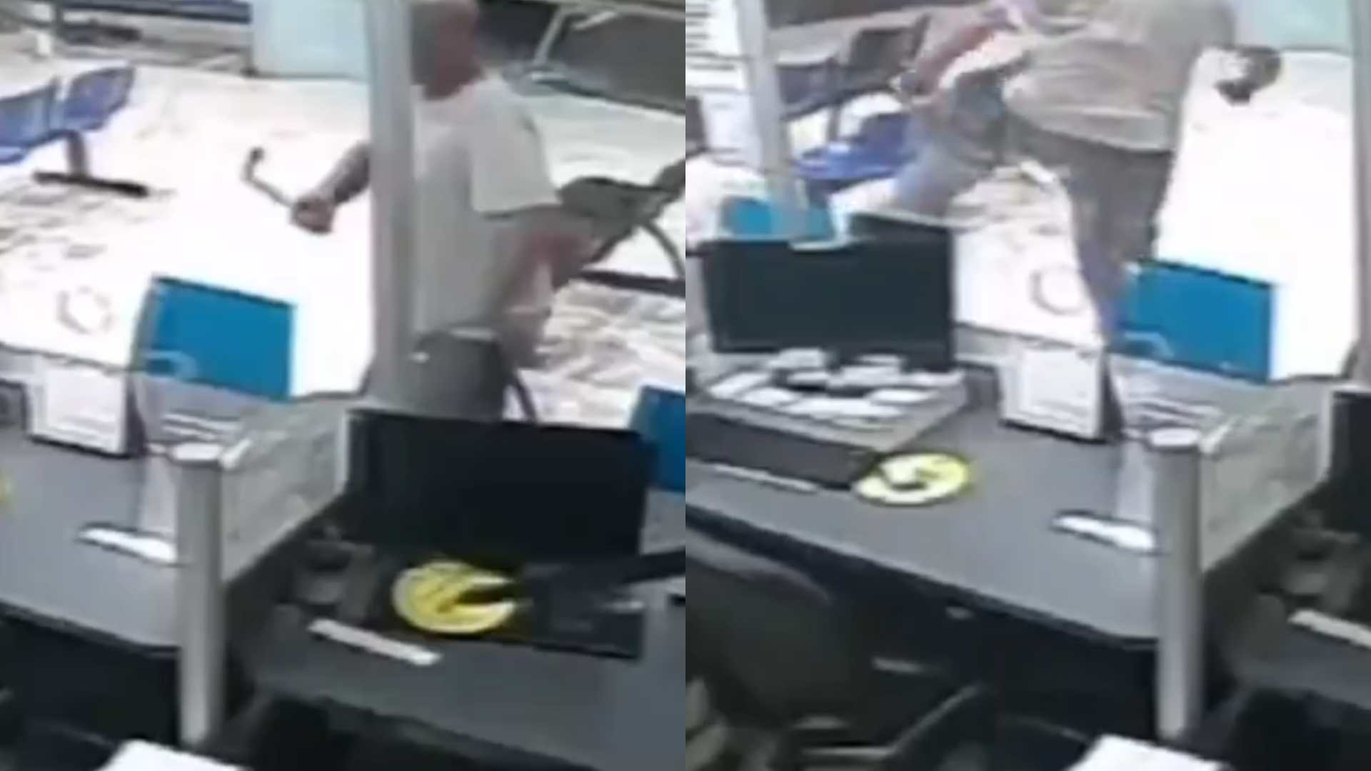 Hombre causa destrozos dentro de hospital tras enterarse que su familiar falleció