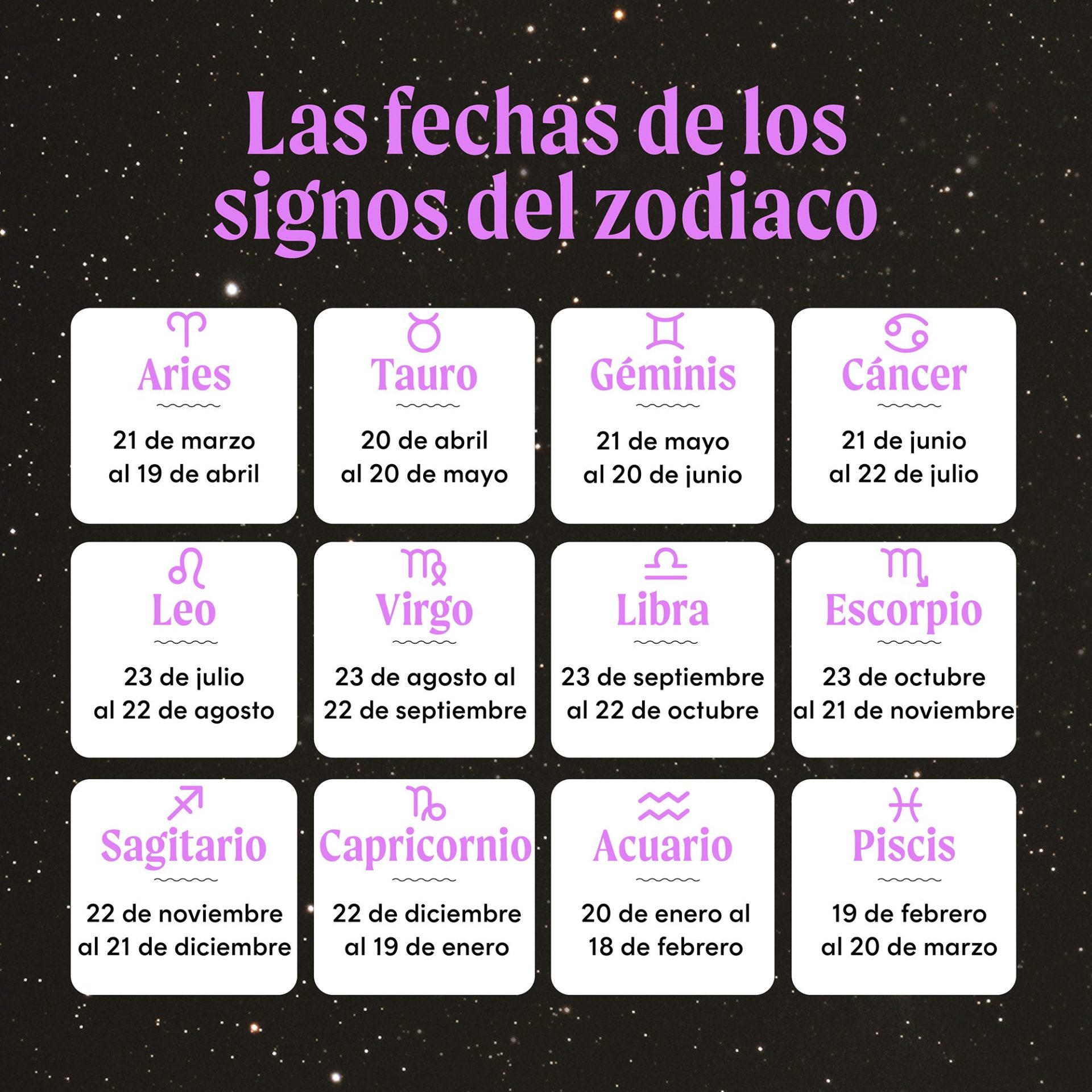 Calendario del Zodiaco agosto 2024