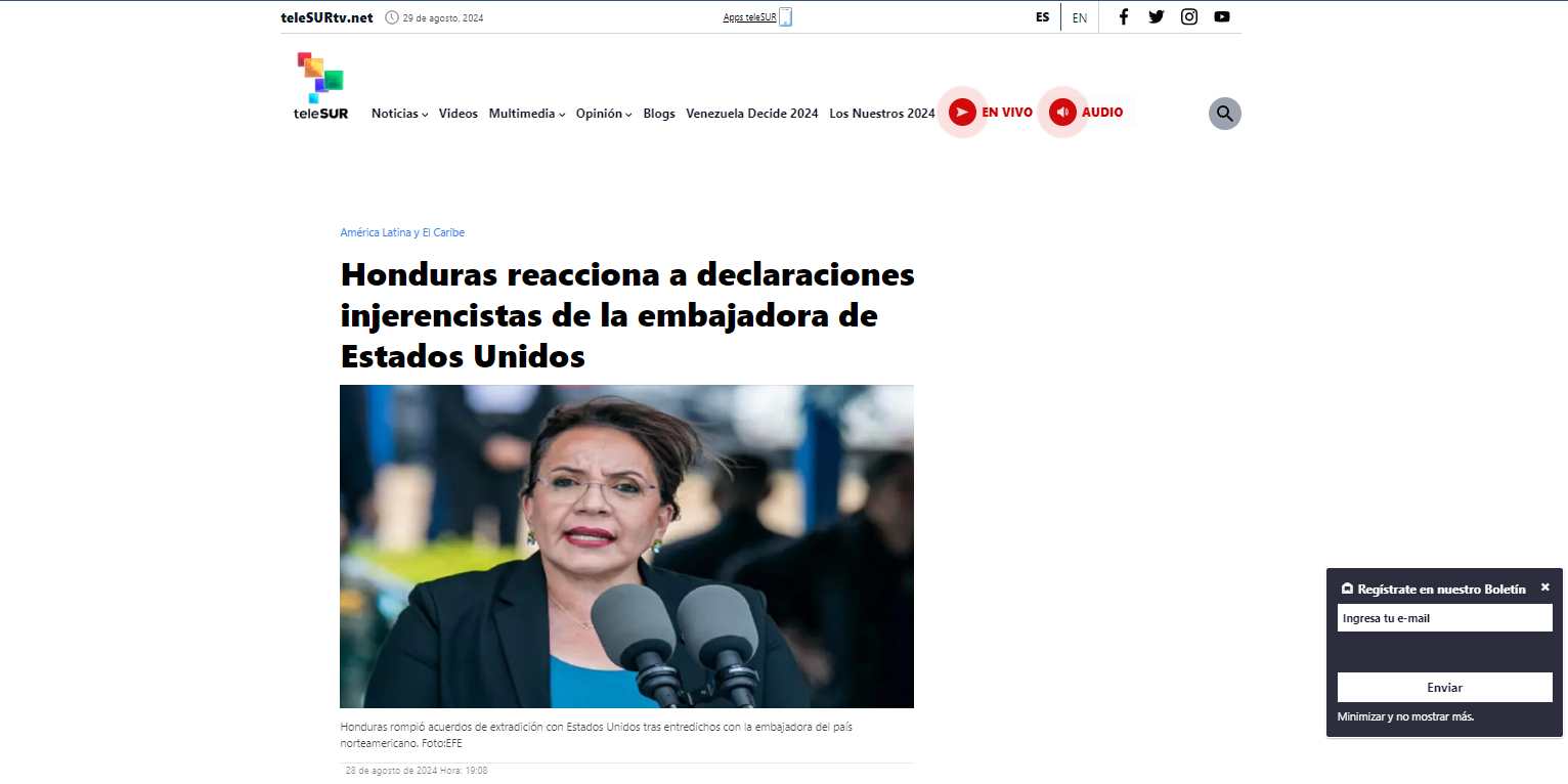 extradición honduras