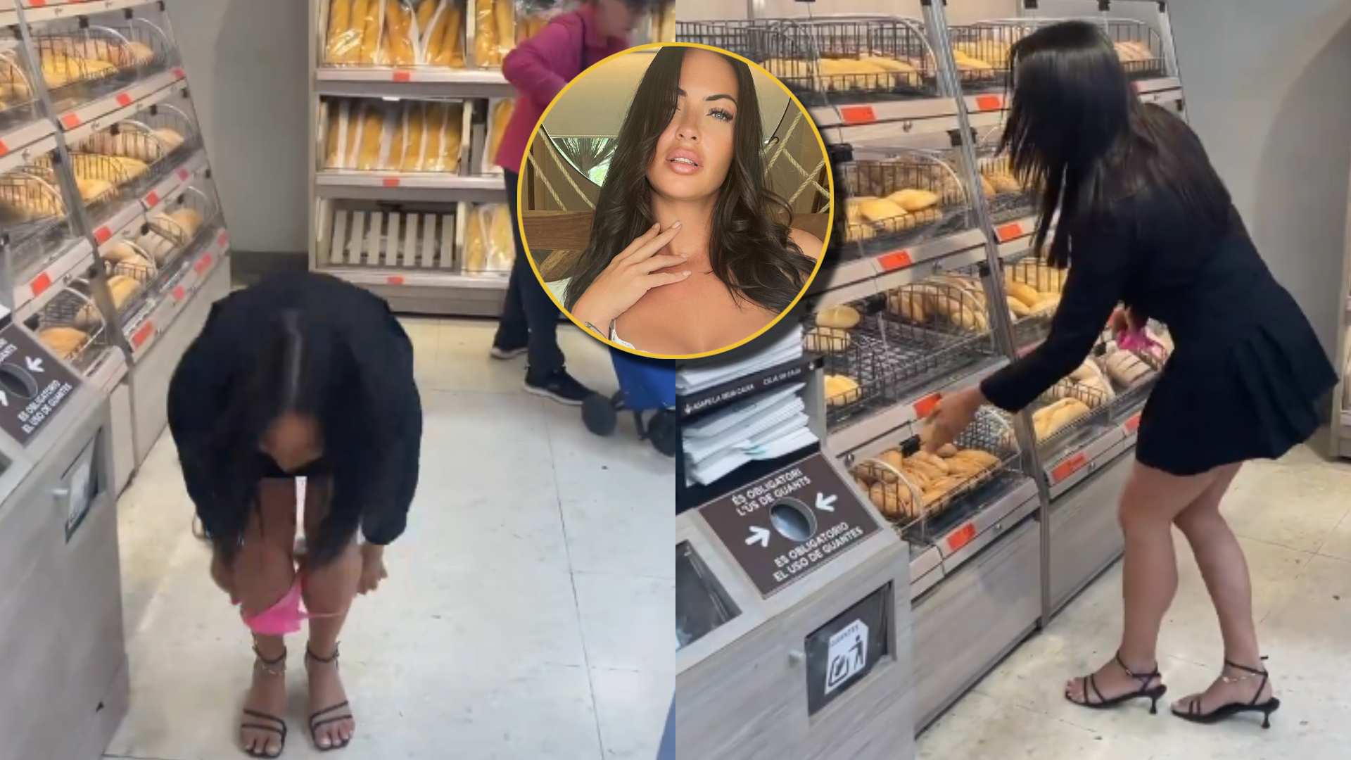 Influencer se quita ropa interior y la deja entre pan en supermercado