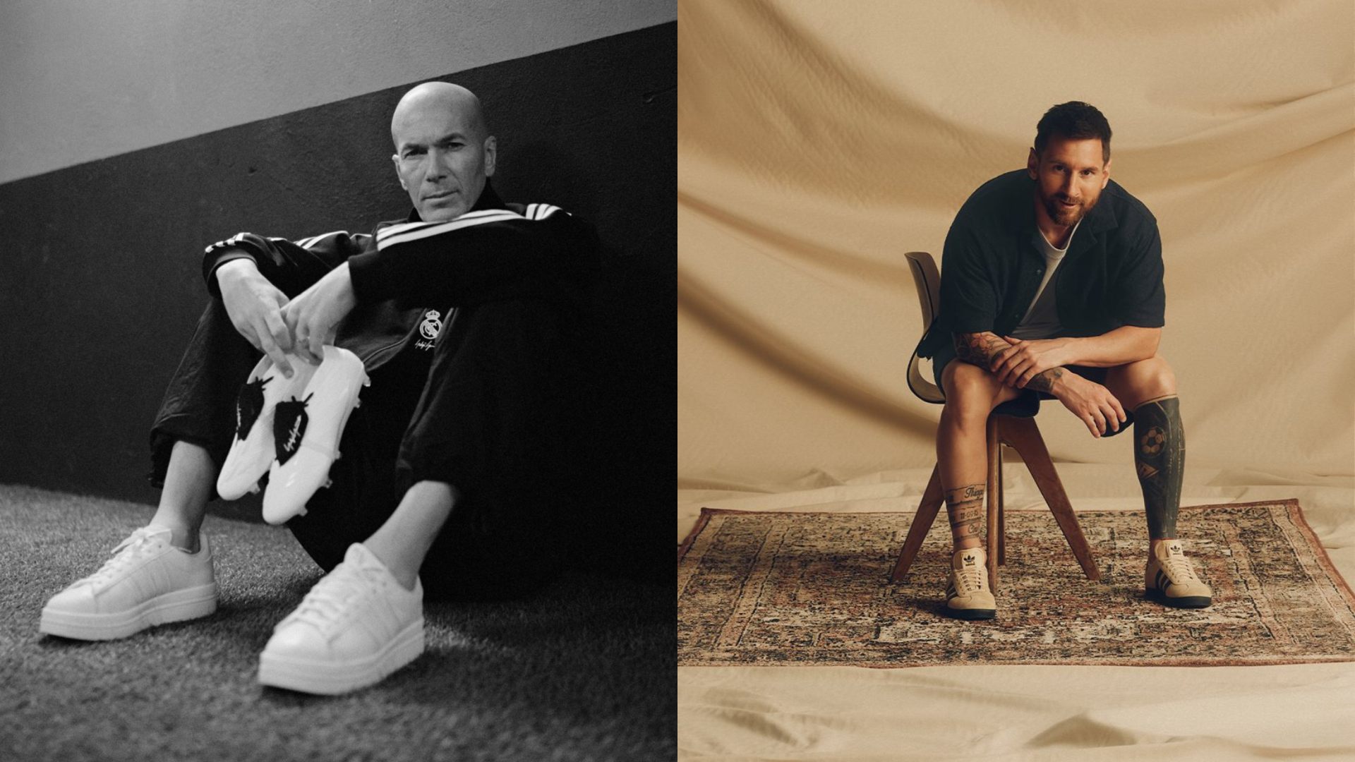 messi y zidane