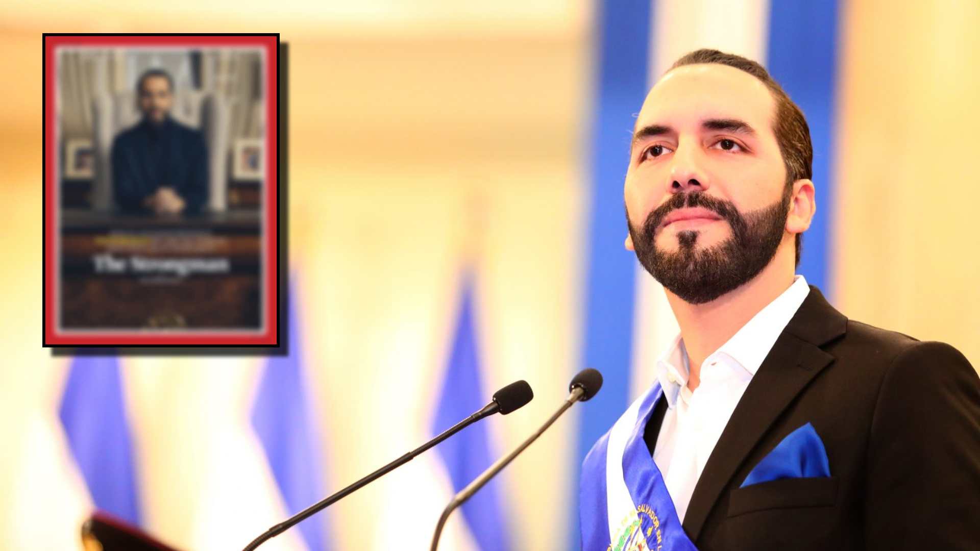 Nayib Bukele sale en portada de revista TIME, revela si buscará tercer mandato