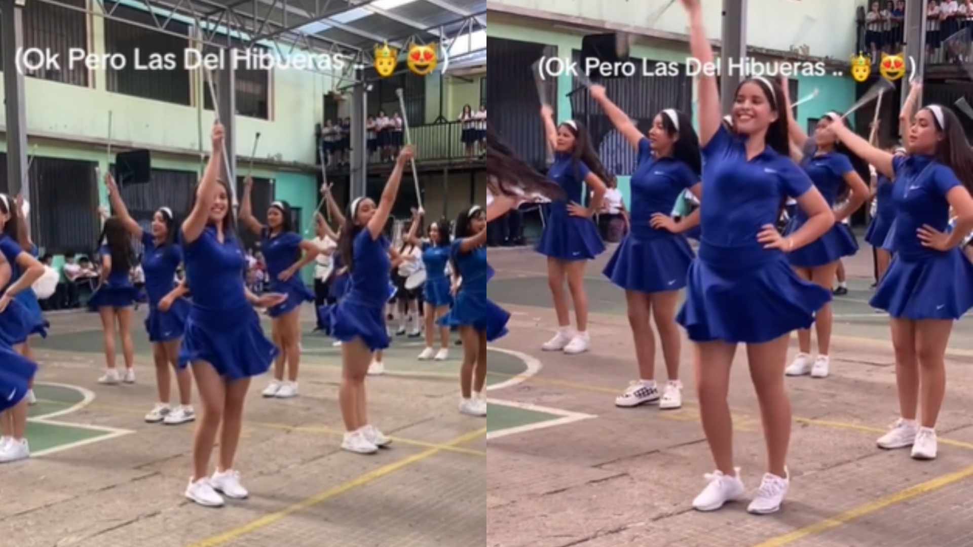 Palillonas del Hibueras coreografía en TikTok