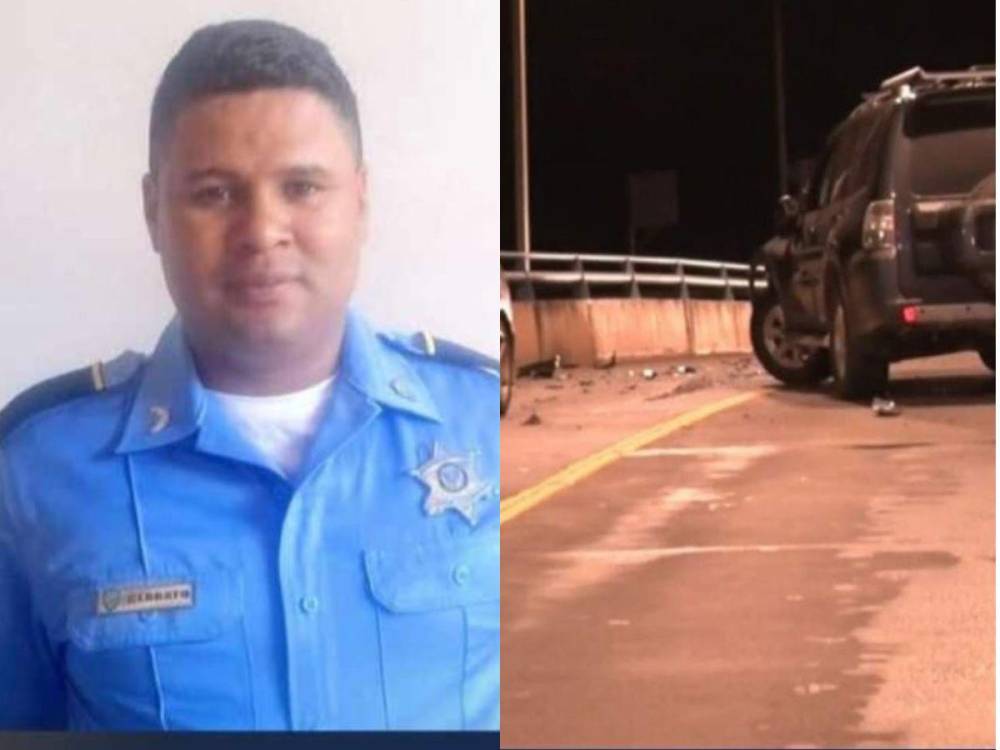 accidente en el que murió un policía de tránsito