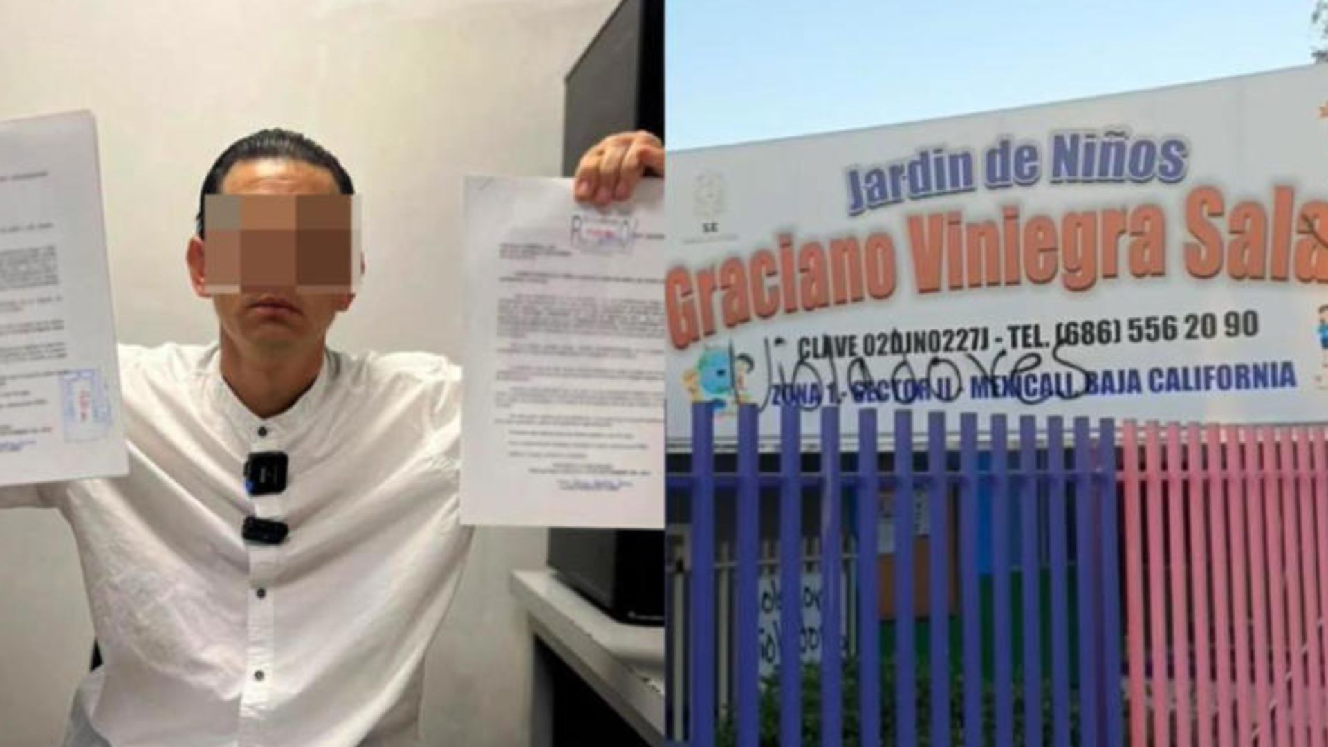 Maestro acusado explica lo que pasó en kinder de Mexicali, Baja California.