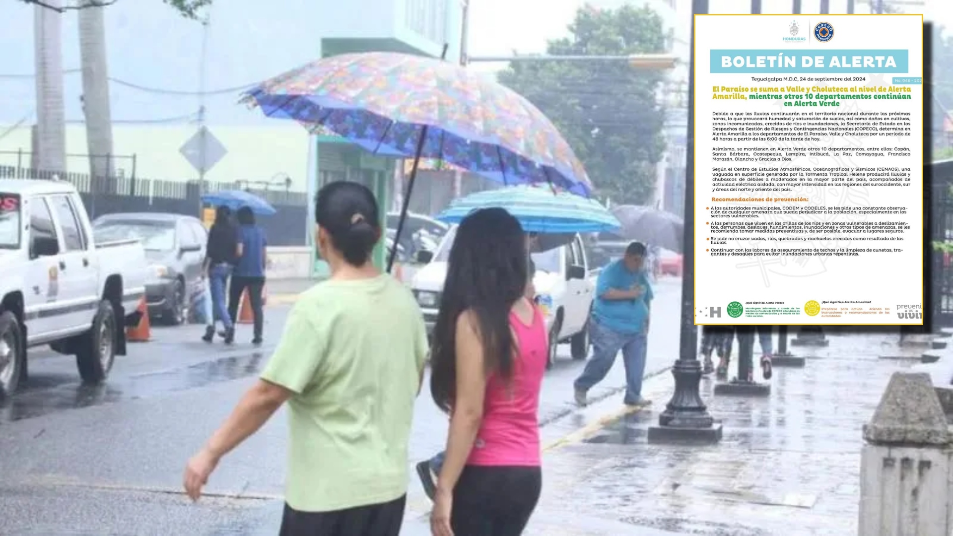 Lluvias en Honduras