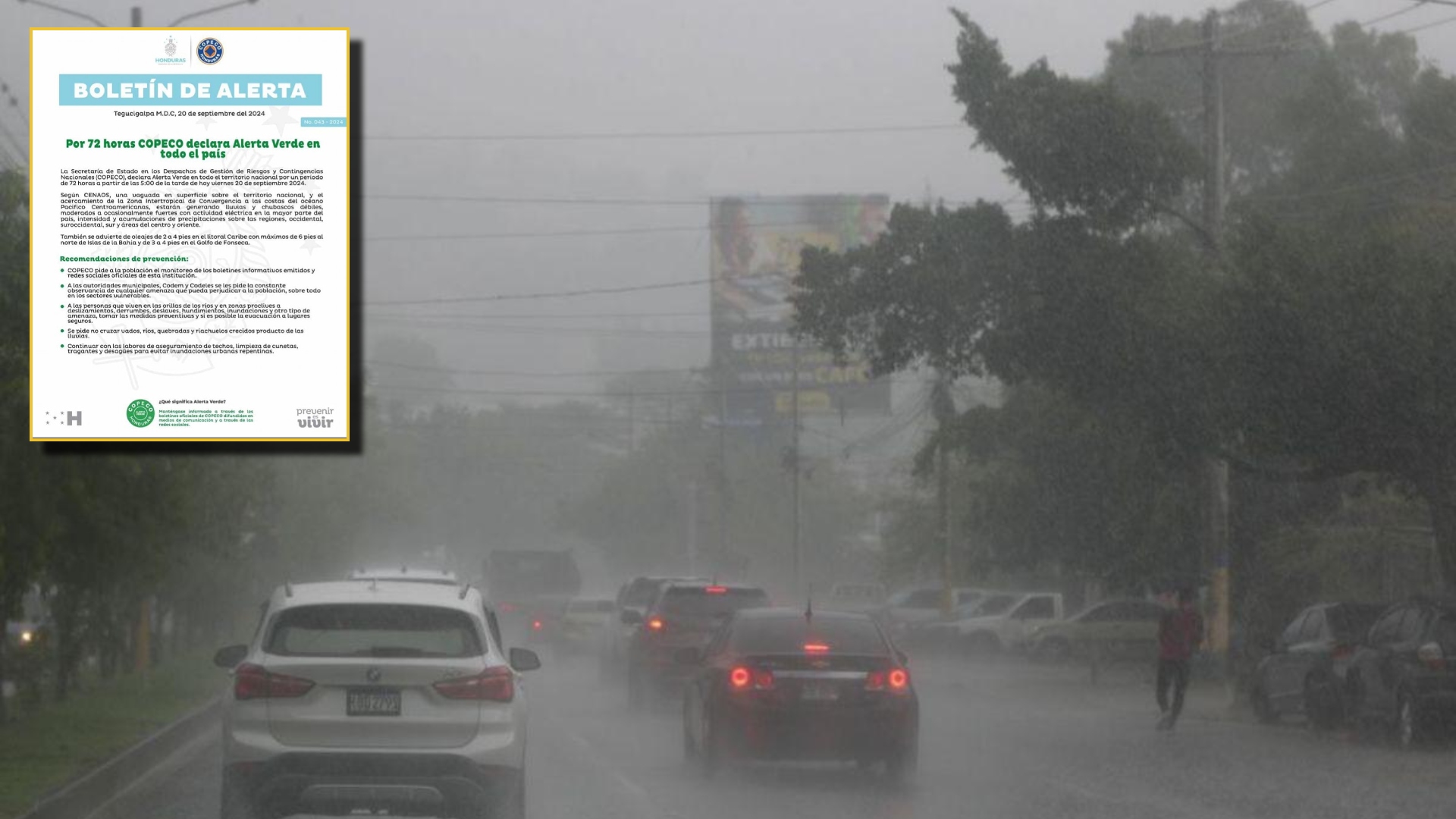 Lluvias en Honduras