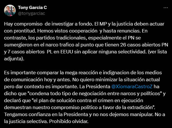 Exigen justicia contra políticos vinculados al narcotrafico