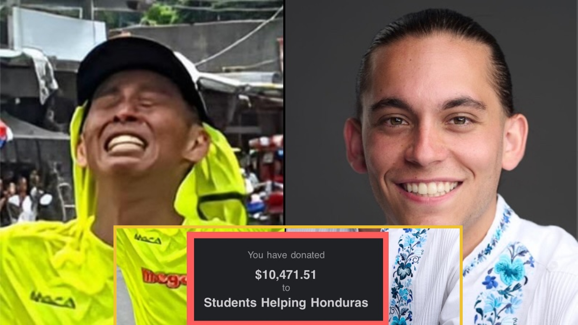 Influencer Carlos Eduardo Espina dona más de 240 mil lempiras a Shin Fujiyama