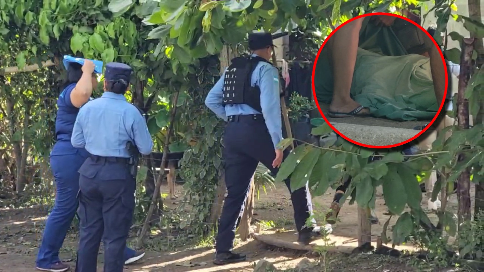 Catacamas Olancho joven sin vida rotulo