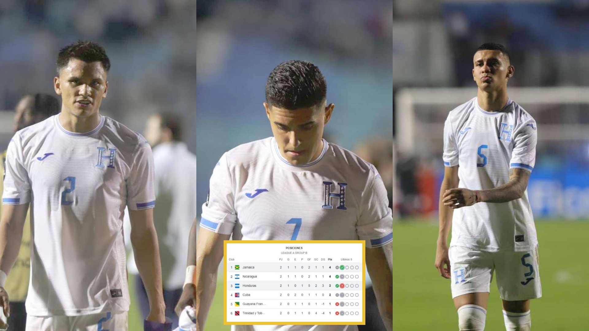 Complicaciones para Honduras | Así queda la tabla de posiciones de la Liga de Naciones de Concacaf