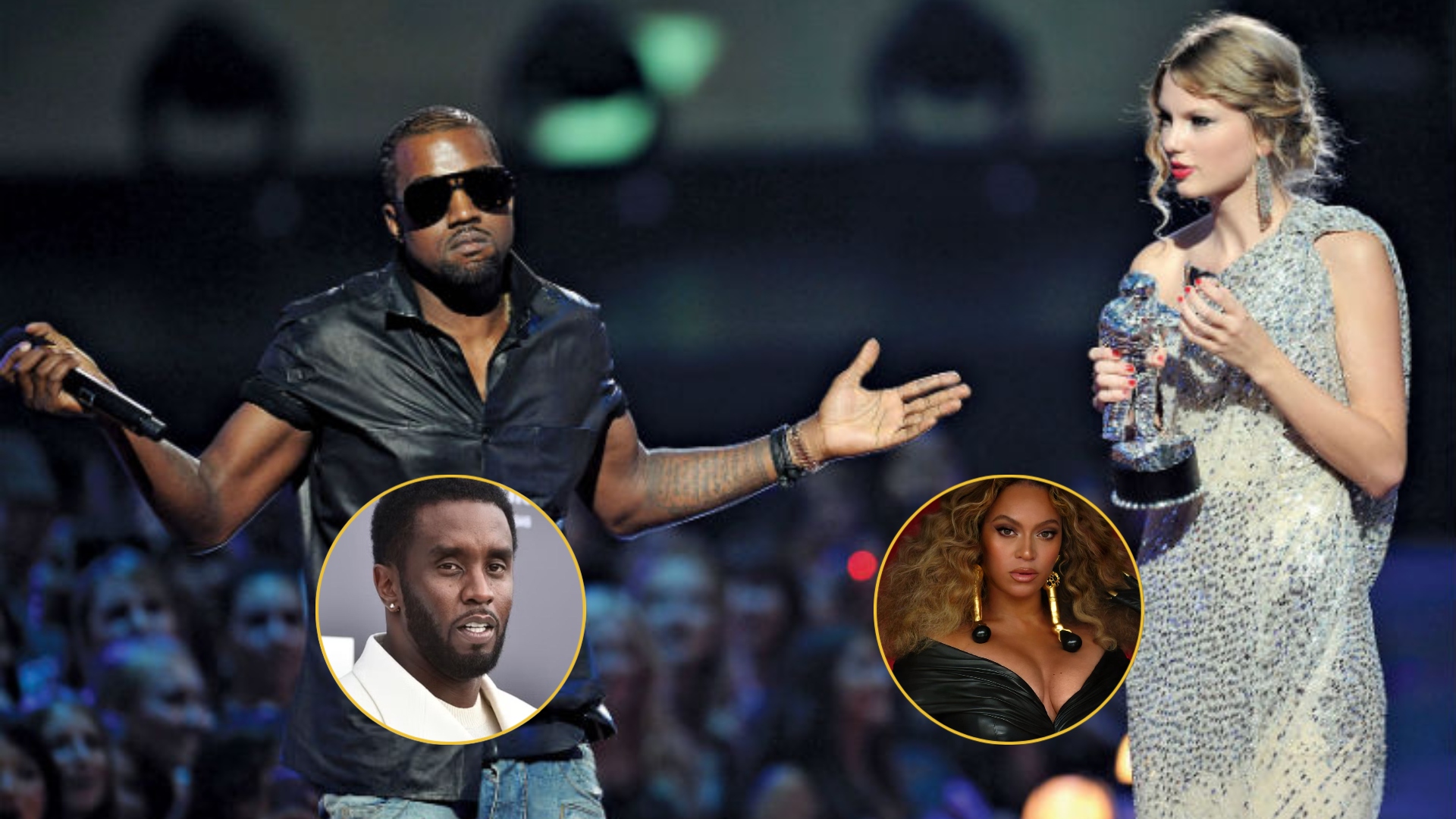 ¿Kanye West humilló a Taylor Swift para protegerla de Puff Daddy? Esta es la loca teoría de las swifties sobre Beyoncé