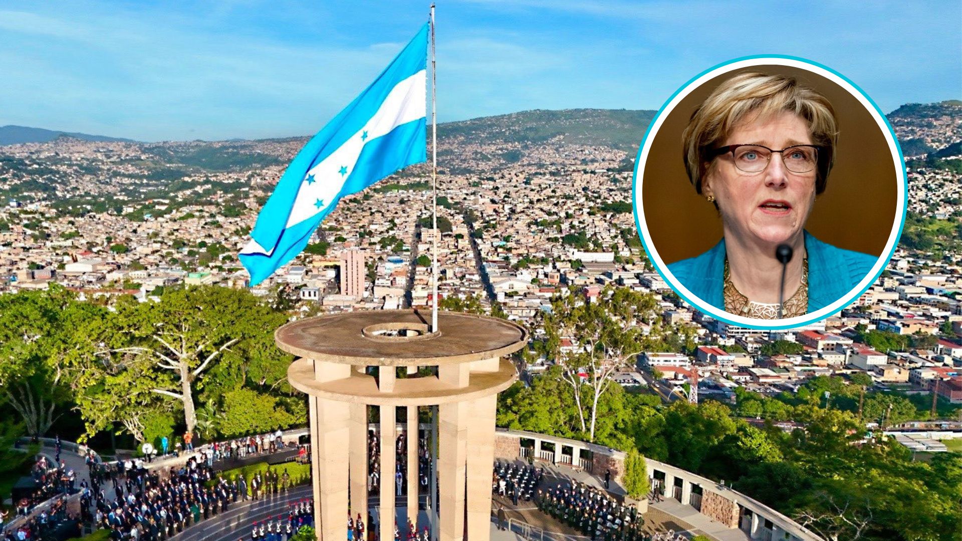La diplomática aseguró que seguirán trabajando en Honduras.