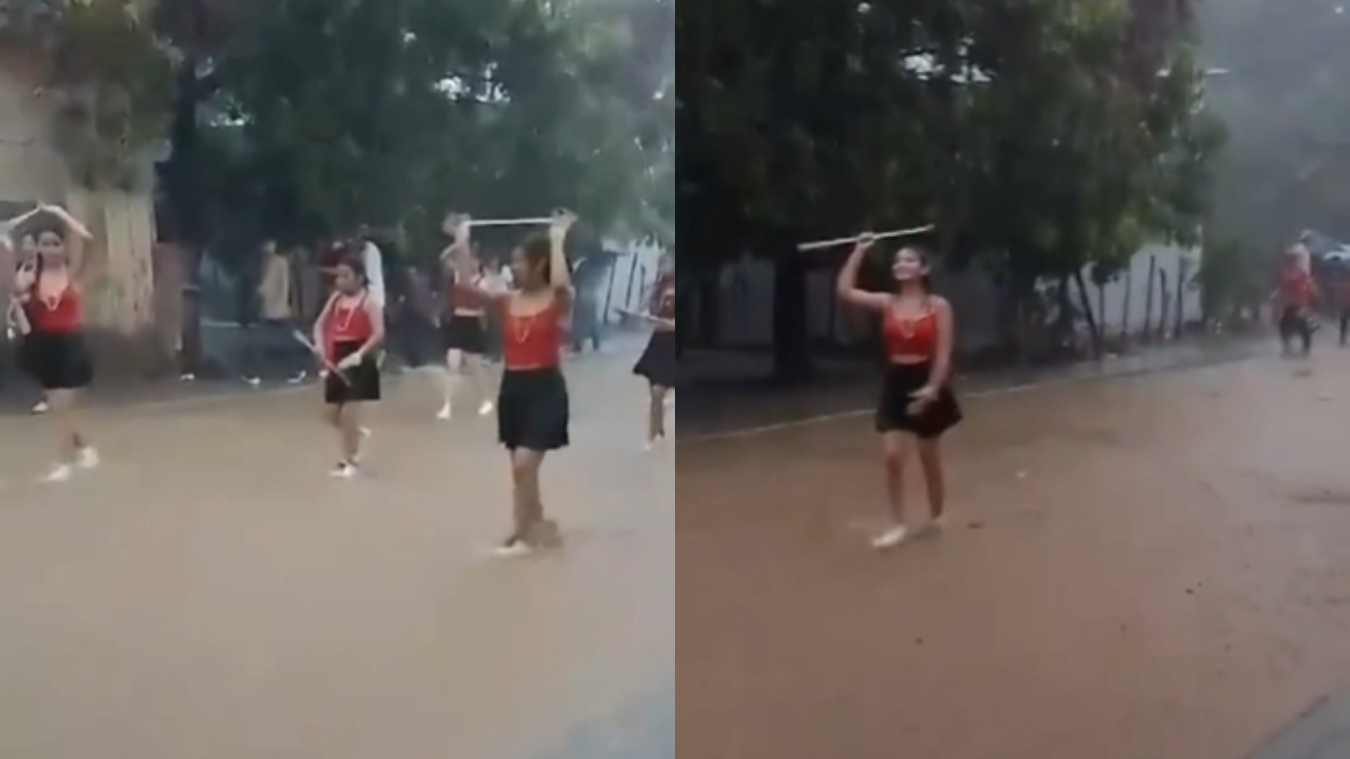 Palillonas en Honduras deslumbran en medio de lluvias (VIDEO)