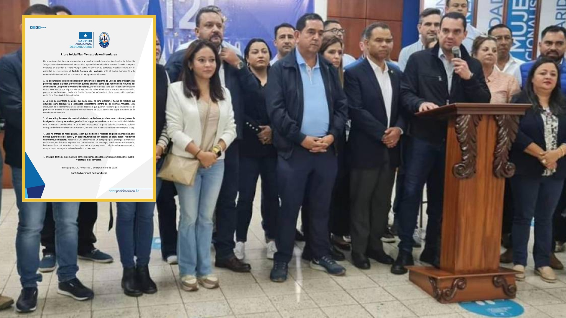 Partido Nacional se pronuncia por recientes desiciones del gobierno