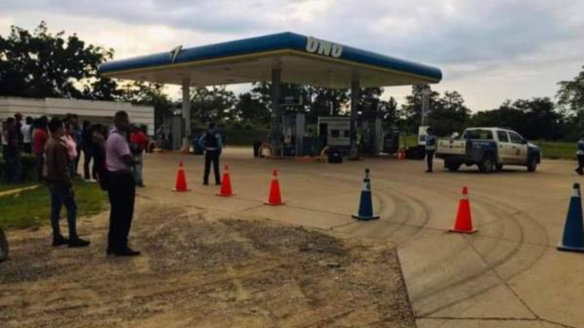 Fallece guardia en gasolineria en Yoro