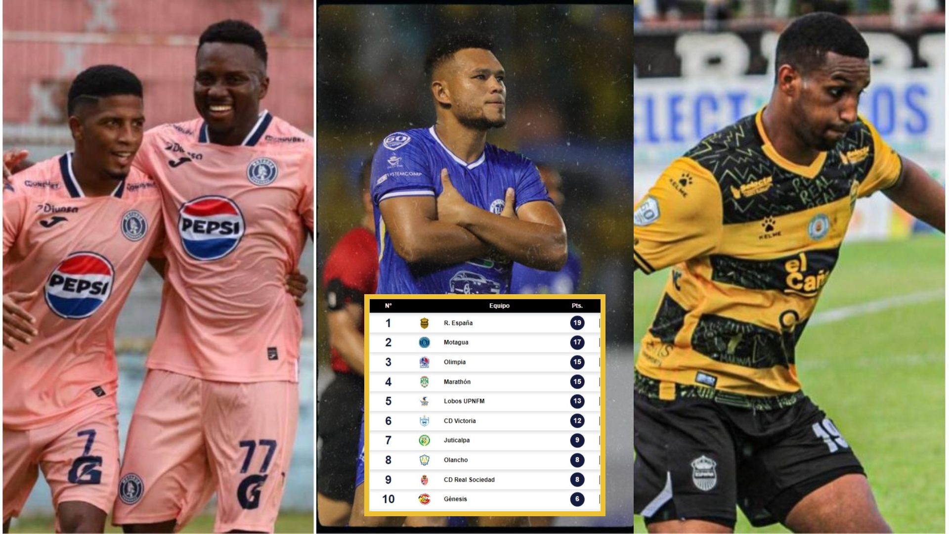 Tabla de posiciones Liga Nacional jornada 9