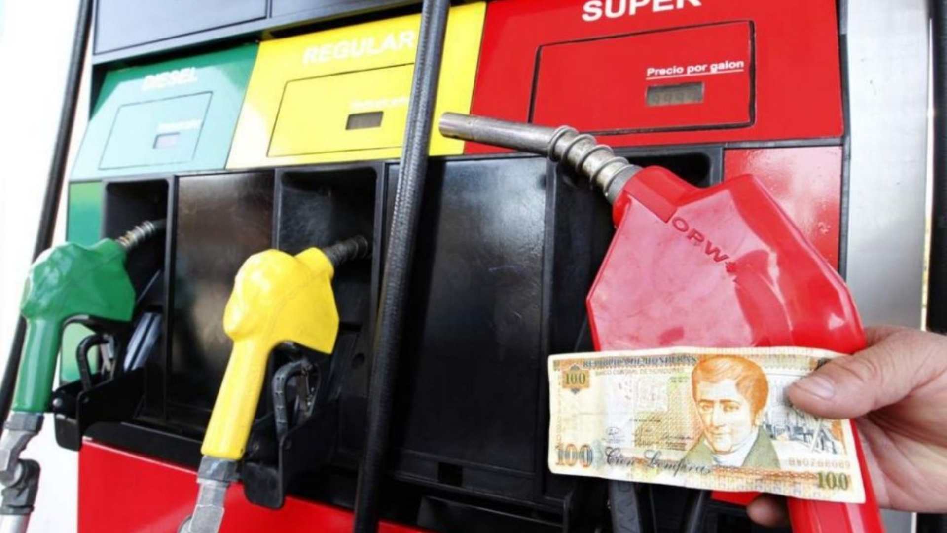 Precios de los combustibles en Honduras para el lunes