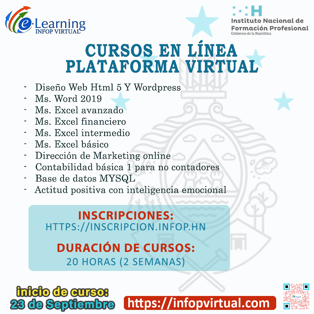 Cursos del INFOP