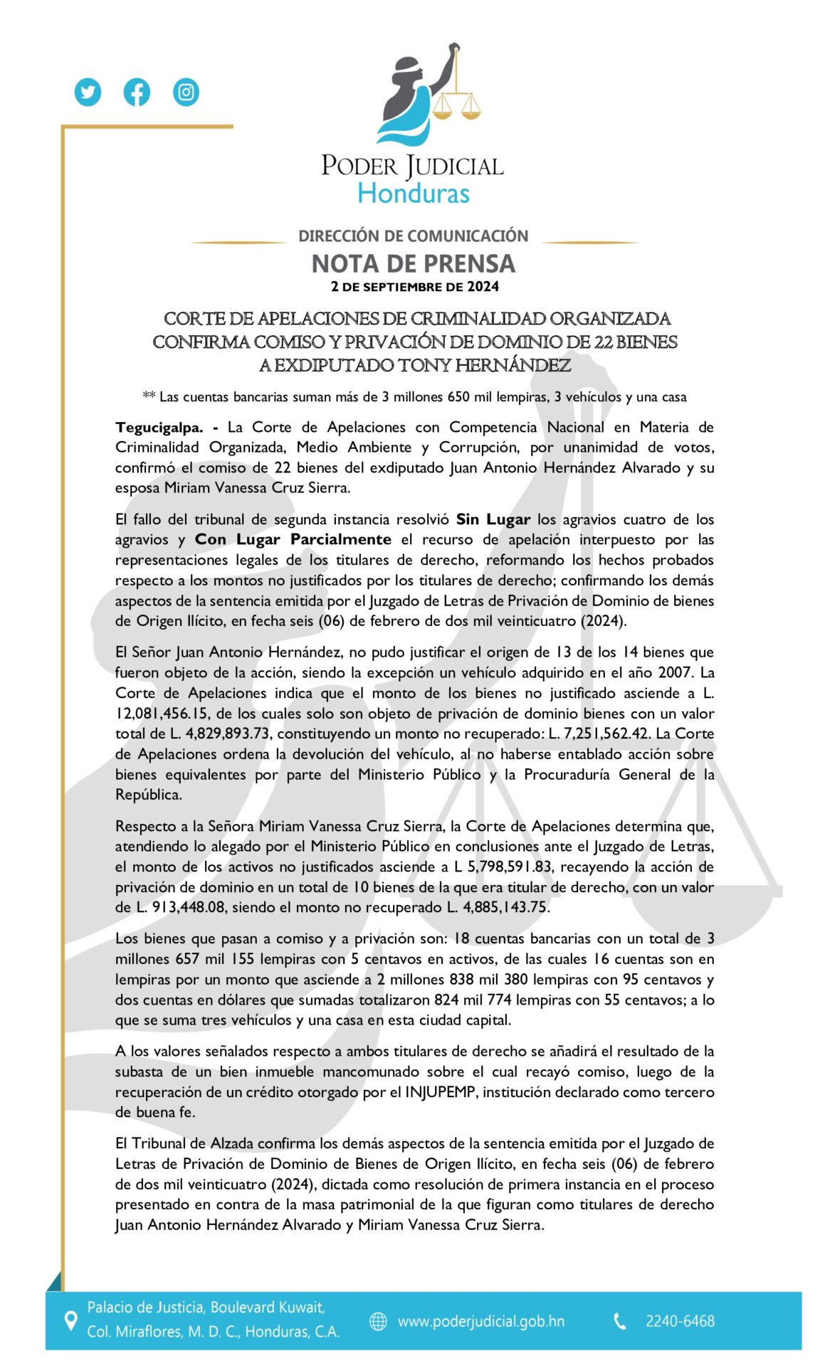 tony hernández bienes
