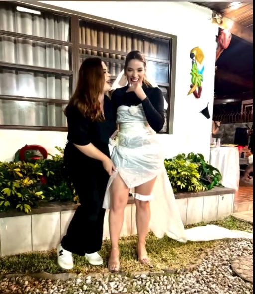 Carolina lanza rompe el silencio y revela porque se vistió de novia