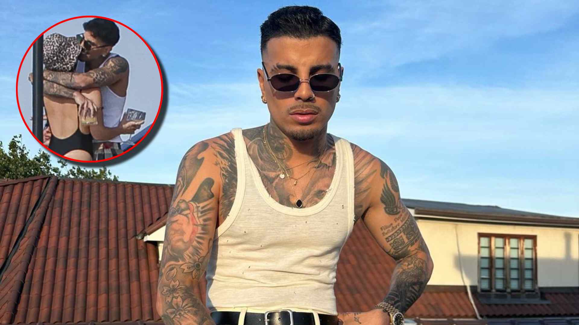 Rauw Alejandro “se come a besos” a misteriosa mujer en Ibiza