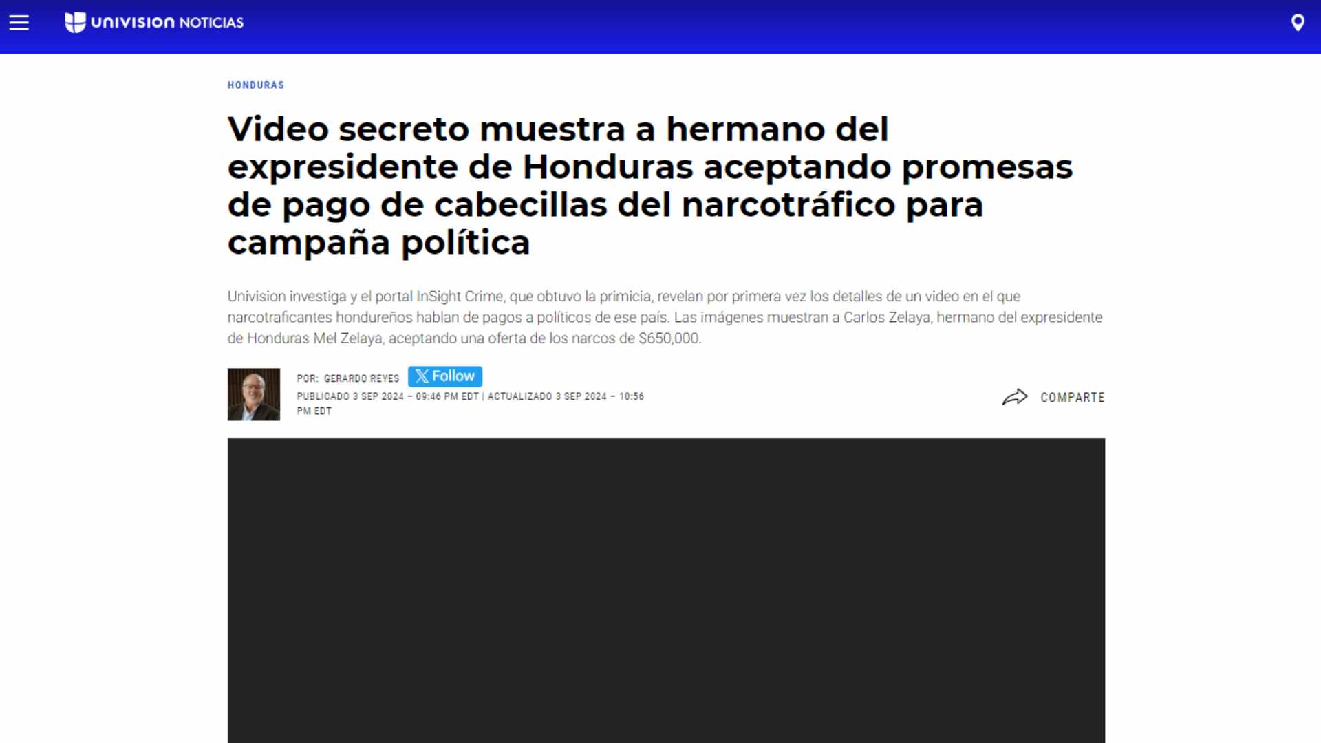 Video Carlos Zelaya