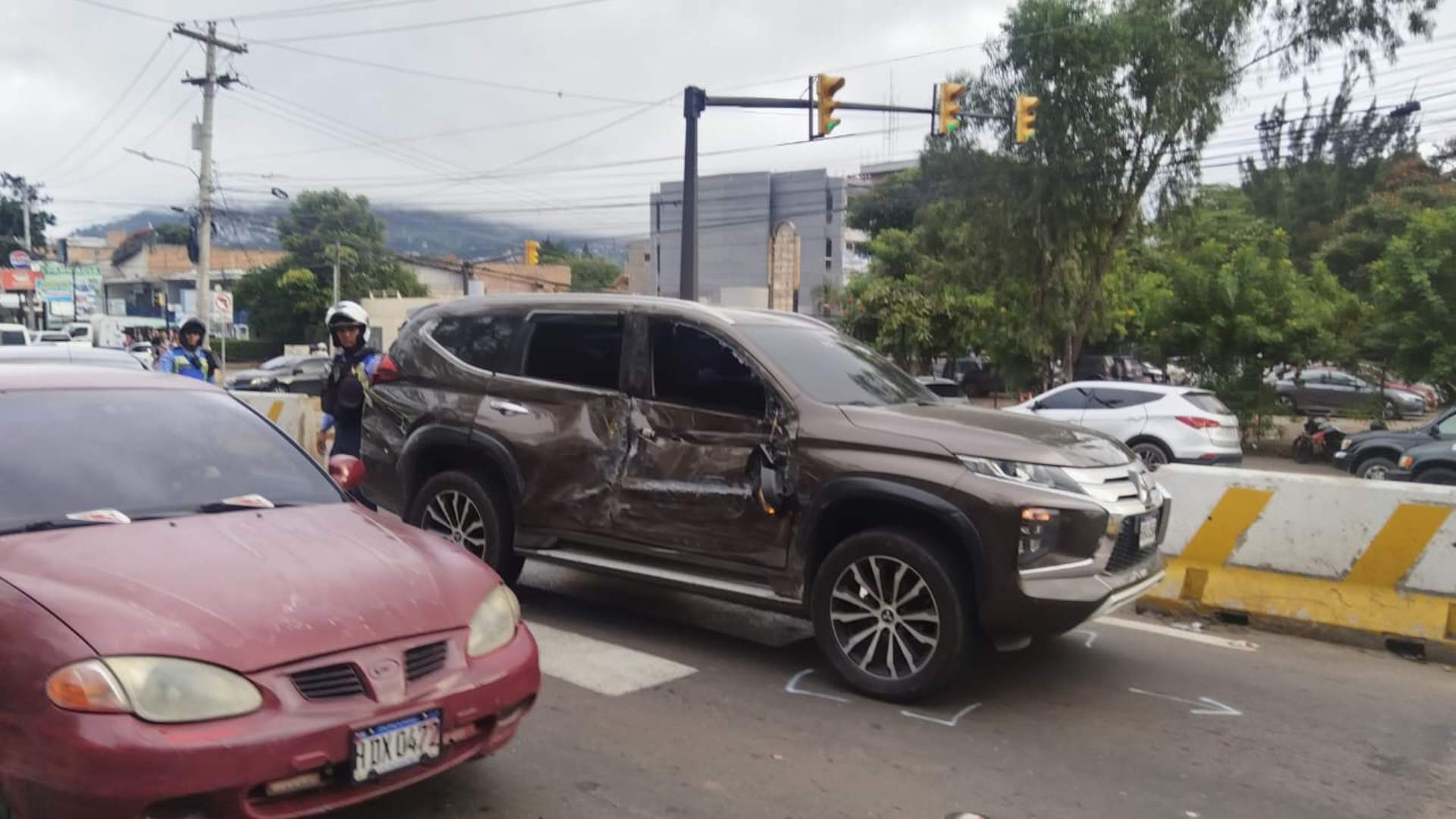 Accidente rapidito en Hospital Escuela