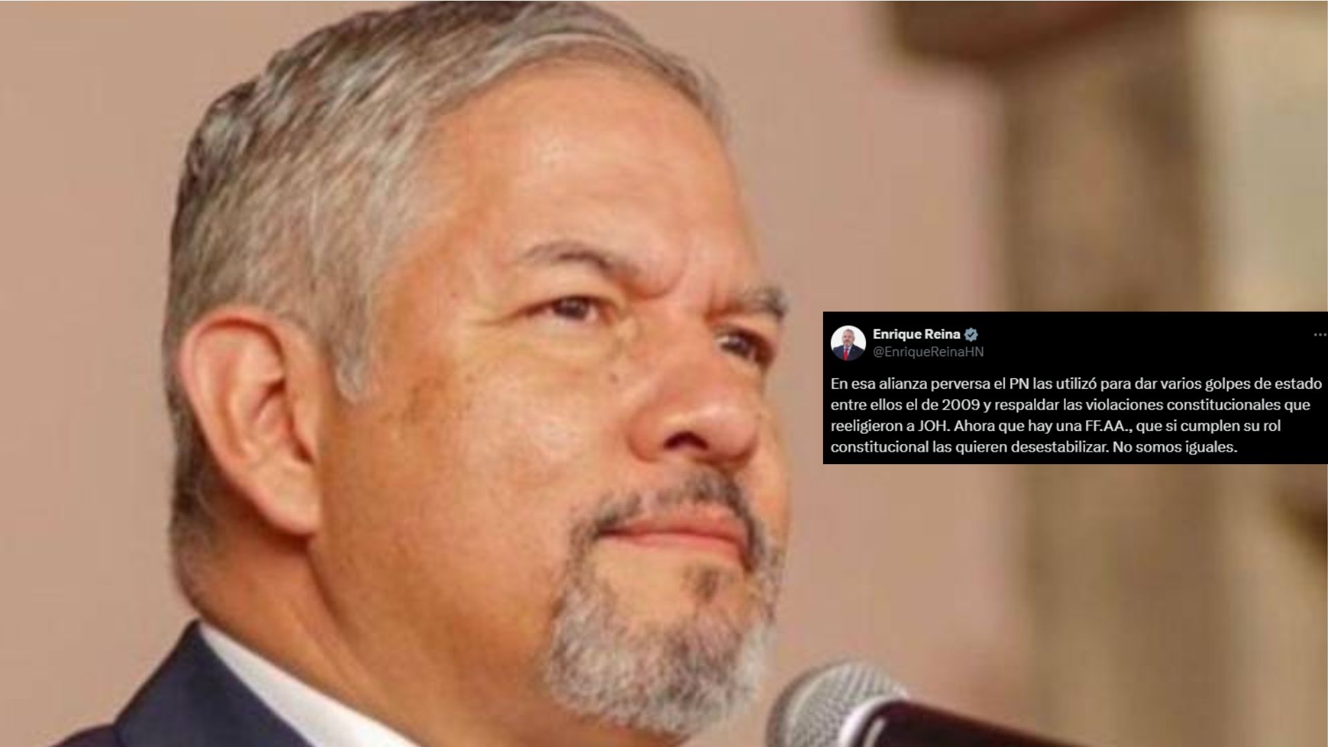 Canciller Enrique Reina.