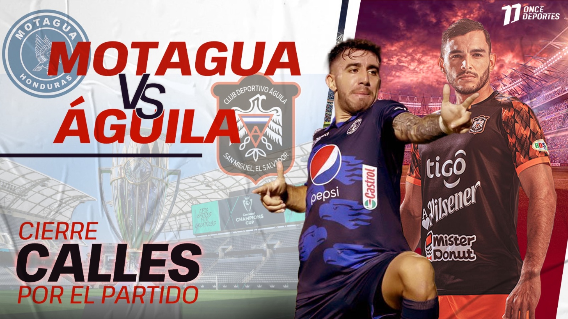 Cierre de calles en Tegucigalpa por partido Motagua vs Águila este 22 de octubre