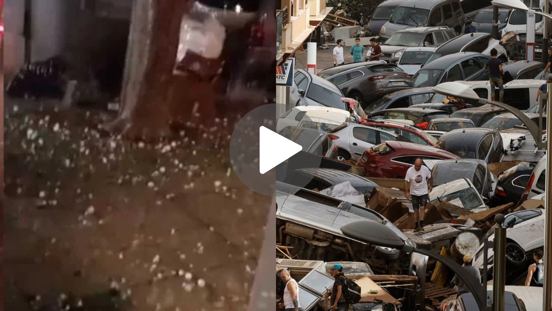 Una brutal granizada del tamaño de bolas de golf arrasa invernaderos y destroza vehículos en El Ejido.
