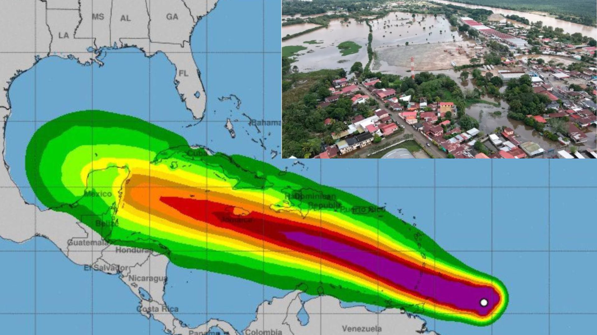 Los huracanes **Eta** e **Iota** fueron dos de las tormentas más devastadoras que golpearon Honduras en noviembre de 2020, causando una catástrofe humanitaria en todo el país. **Eta**, que se formó primero, tocó tierra el 3 de noviembre como un huracán de categoría 4 en Nicaragua, pero sus efectos se sintieron fuertemente en Honduras, con lluvias torrenciales que provocaron inundaciones masivas y deslizamientos de tierra. Ciudades como San Pedro Sula y La Lima quedaron sumergidas, mientras miles de personas se vieron obligadas a abandonar sus hogares. Se estima que más de 2 millones de hondureños fueron afectados por Eta, con cientos de muertos y desaparecidos, y daños significativos en infraestructura y cultivos. Apenas unos días después, el 16 de noviembre, **Iota**, otro huracán de categoría 4, golpeó las mismas áreas, agravando la crisis. Iota fue aún más poderoso que Eta y causó más devastación en las regiones ya inundadas, derribando casas, puentes y carreteras. La situación se volvió crítica, con miles de personas atrapadas en refugios improvisados y grandes extensiones del país bajo agua. Estos dos huracanes consecutivos dejaron un impacto duradero en Honduras, con daños multimillonarios y una lenta recuperación que afectó gravemente la economía y el bienestar de millones de hondureños.
