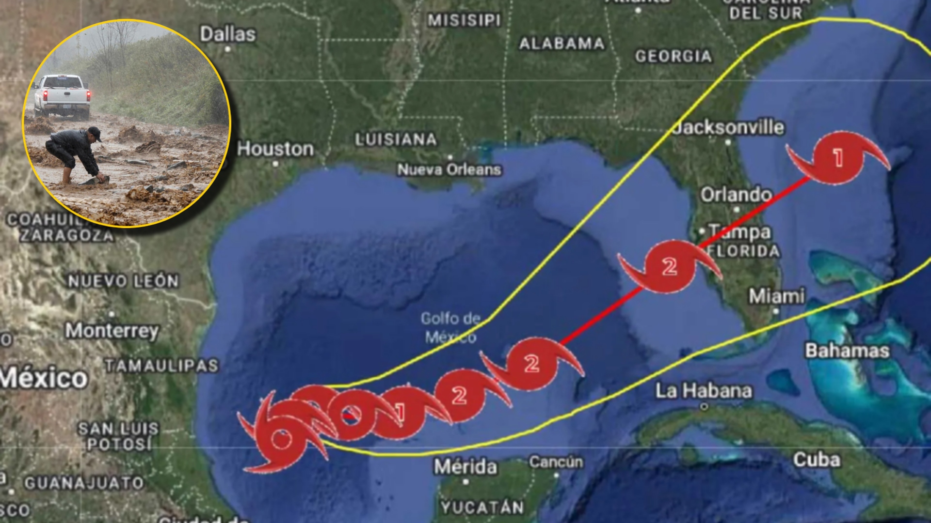 Tormenta tropical Milton en vivo