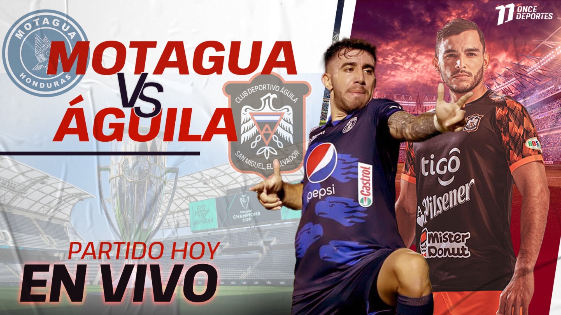 Motagua vs Águila EN VIVO: partido de repechaje camino a la Champions Cup