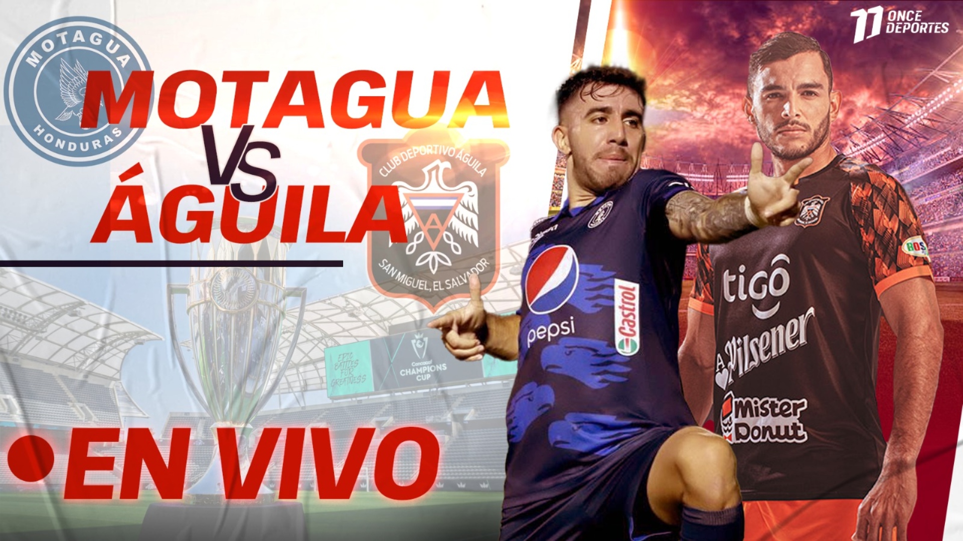 Motagua vs Águila EN VIVO: hora y detalles del partido de repechaje de Champions de Concacaf