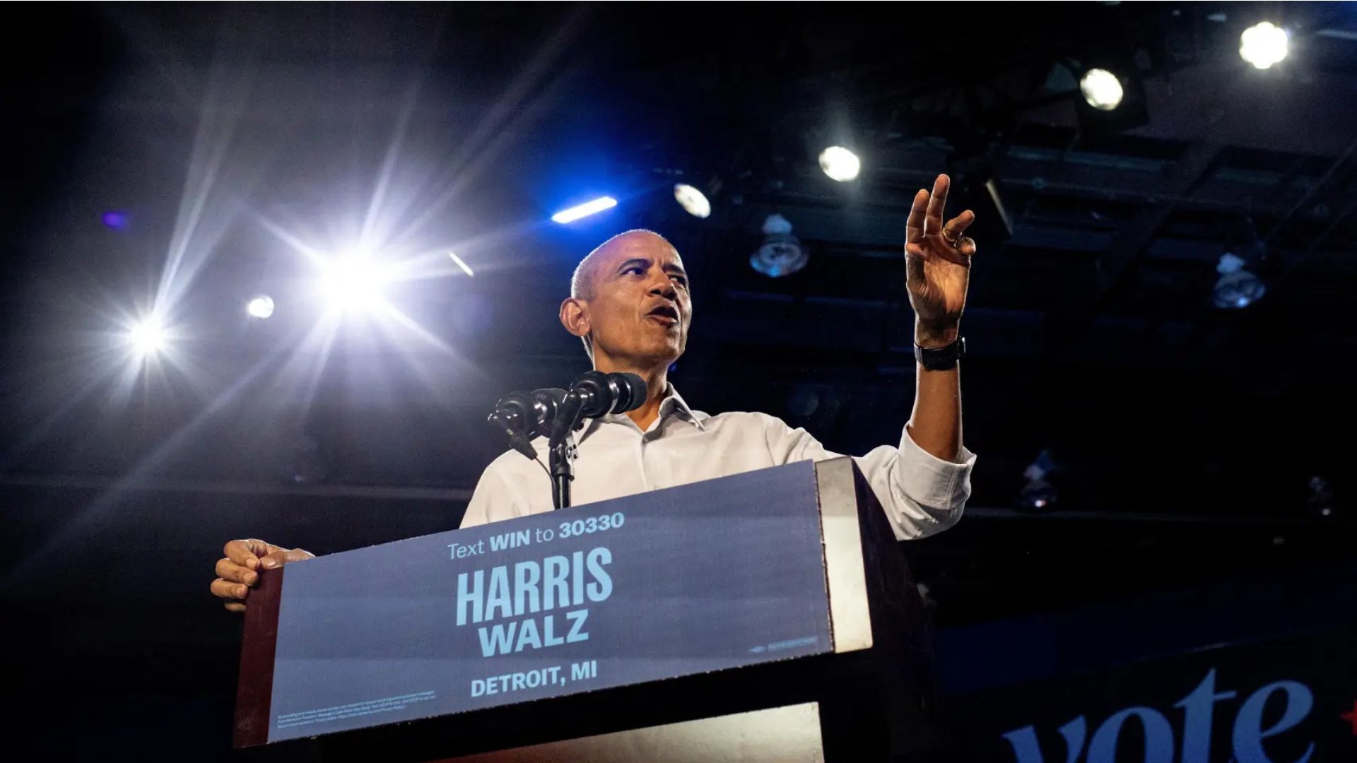 El expresidente Barack Obama no ha parado, apoyando lo mismo a Harris que a su compañero de fórmula, Tim Walz.