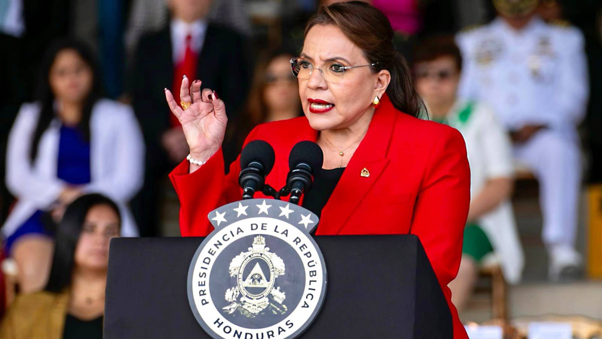 La presidenta de la República, Xiomara Castro, se pronunció