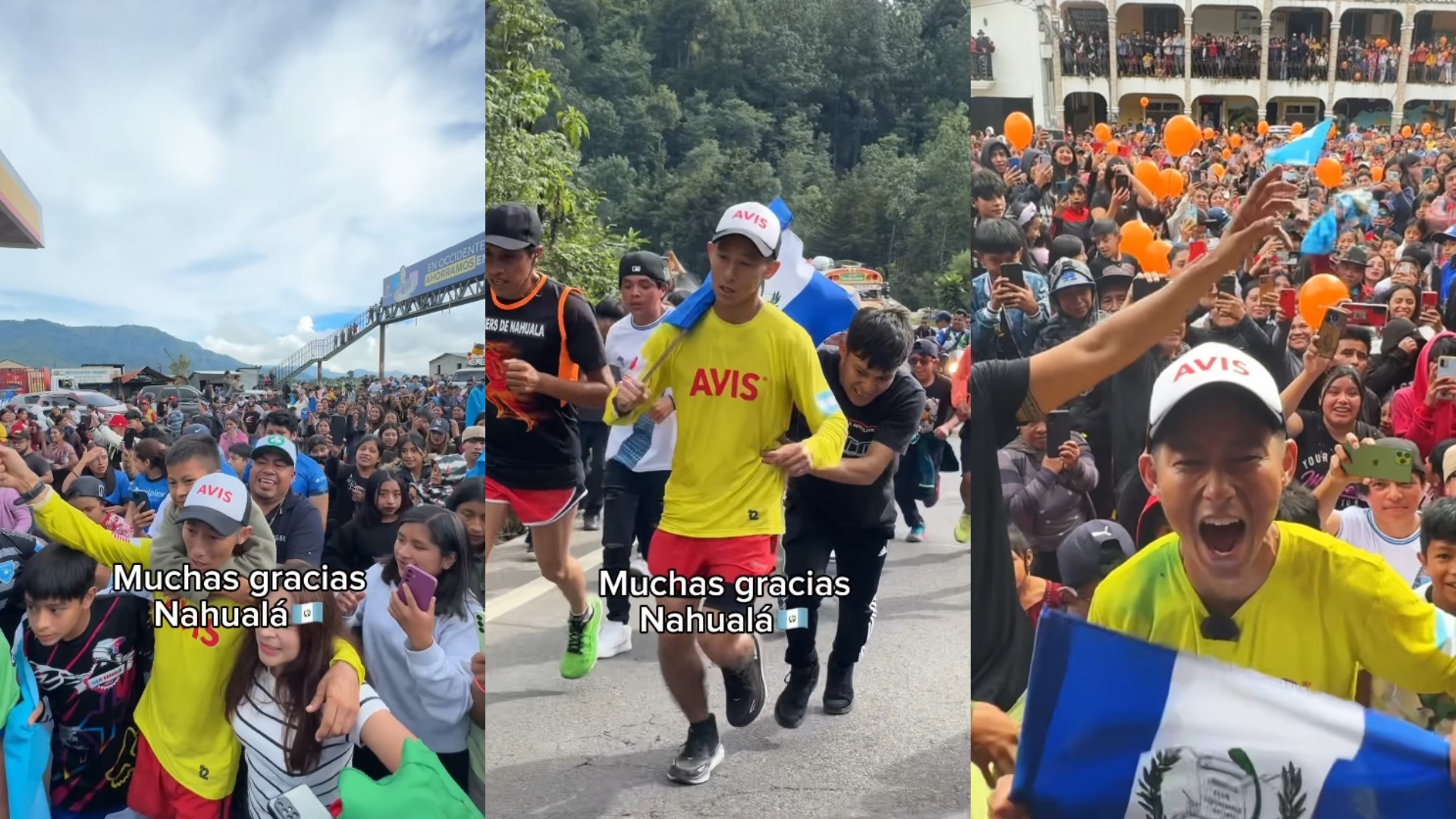 Así fue el recibimiento de Shin Fujiyama en Nahualá, Guatemala