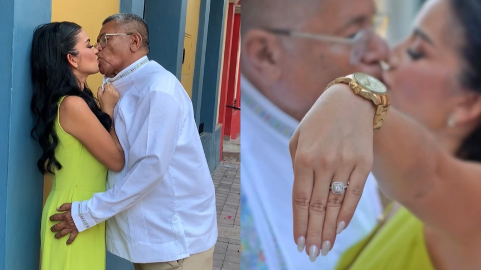José Lino Medina Reyes y su novia son virales.