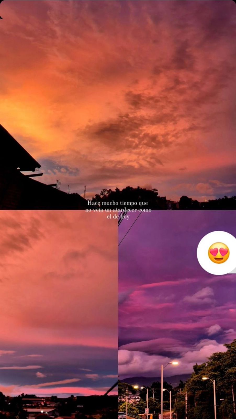 Atardecer de colores en Tegucigalpa 