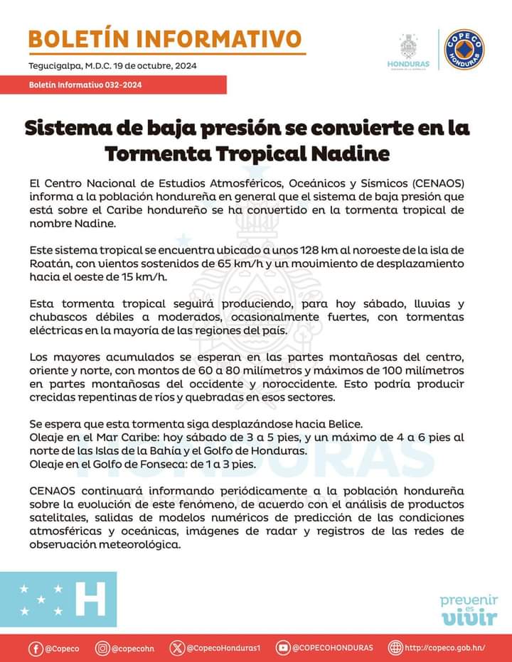 Tormenta Tropical Nadine