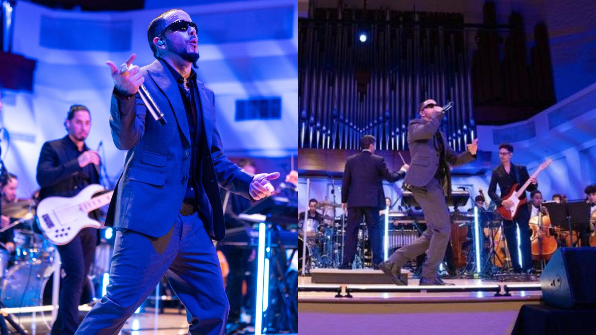 El boricua se presentó junto a 78 músicos de Herbert and Nicole Wertheim School of Music de Miami.