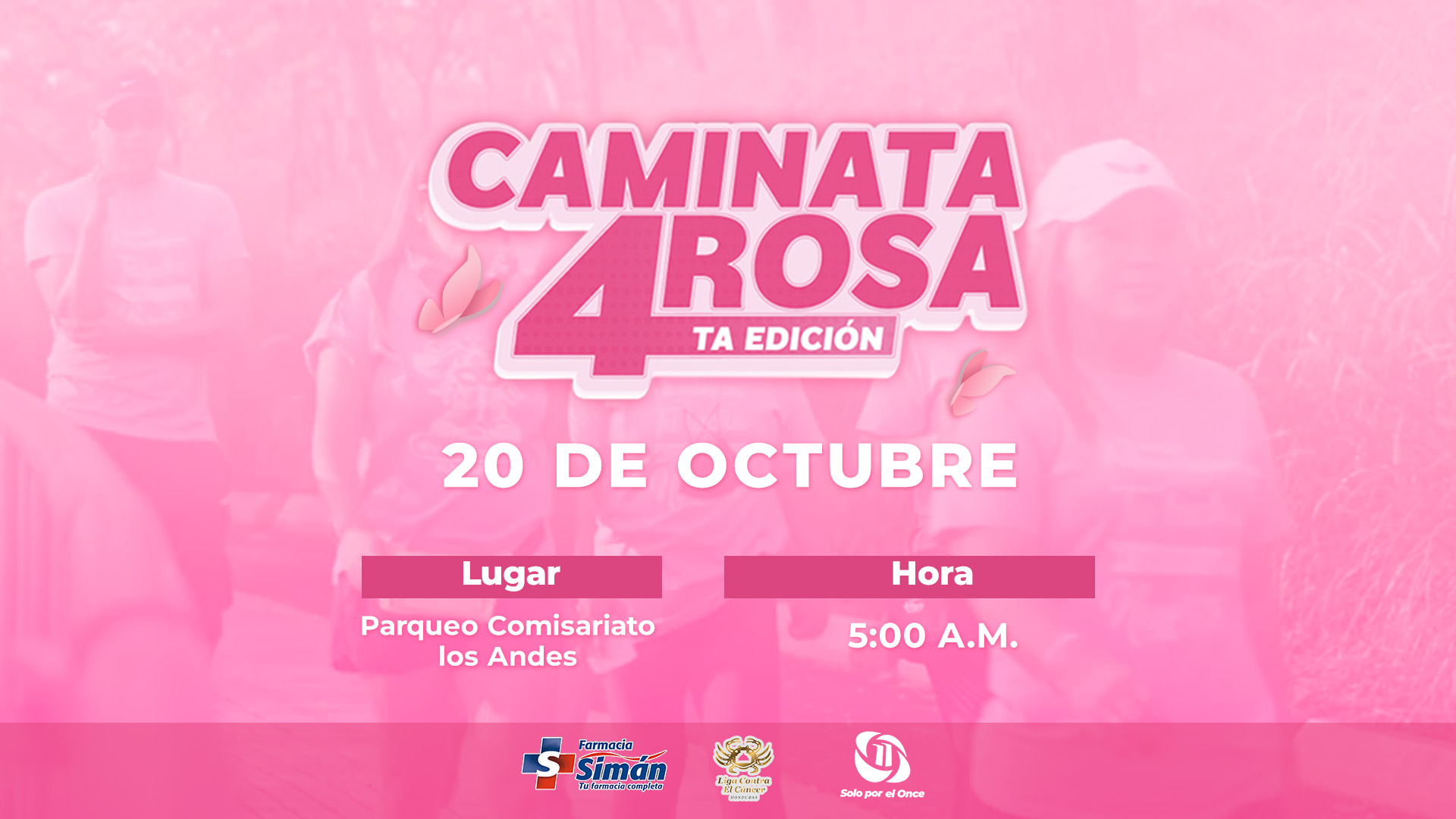 caminata rosa Honduras