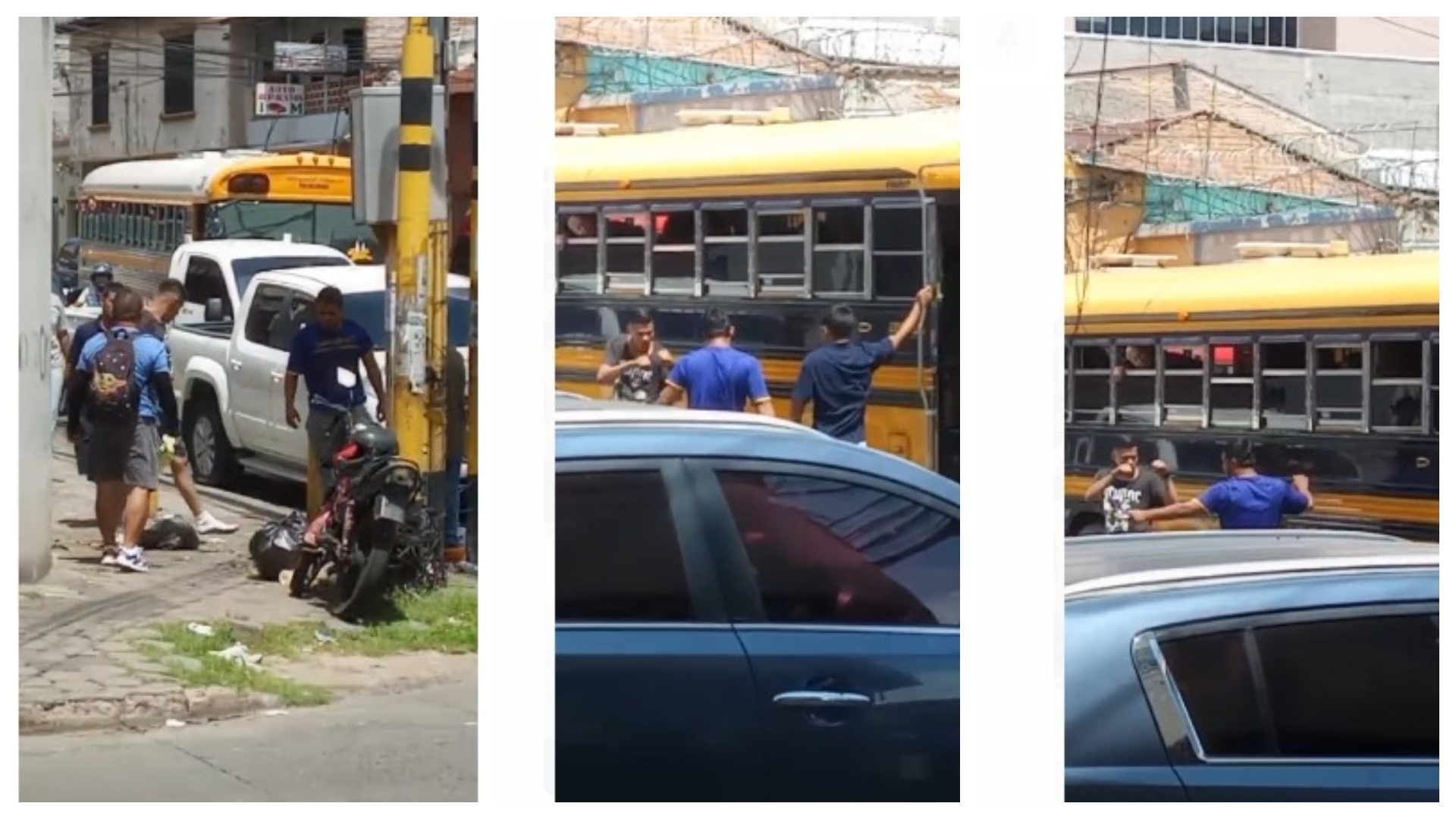 Cobradores de bus se va a los golpes
