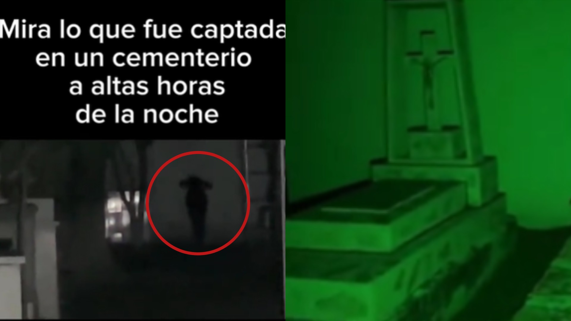 Fantasma de niña en cementerio captada en video