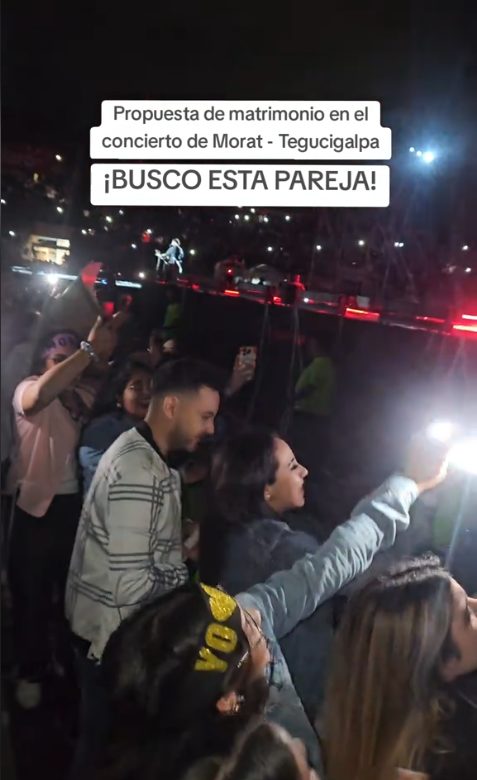 Propuesta de matrimonio en el concierto de Morat