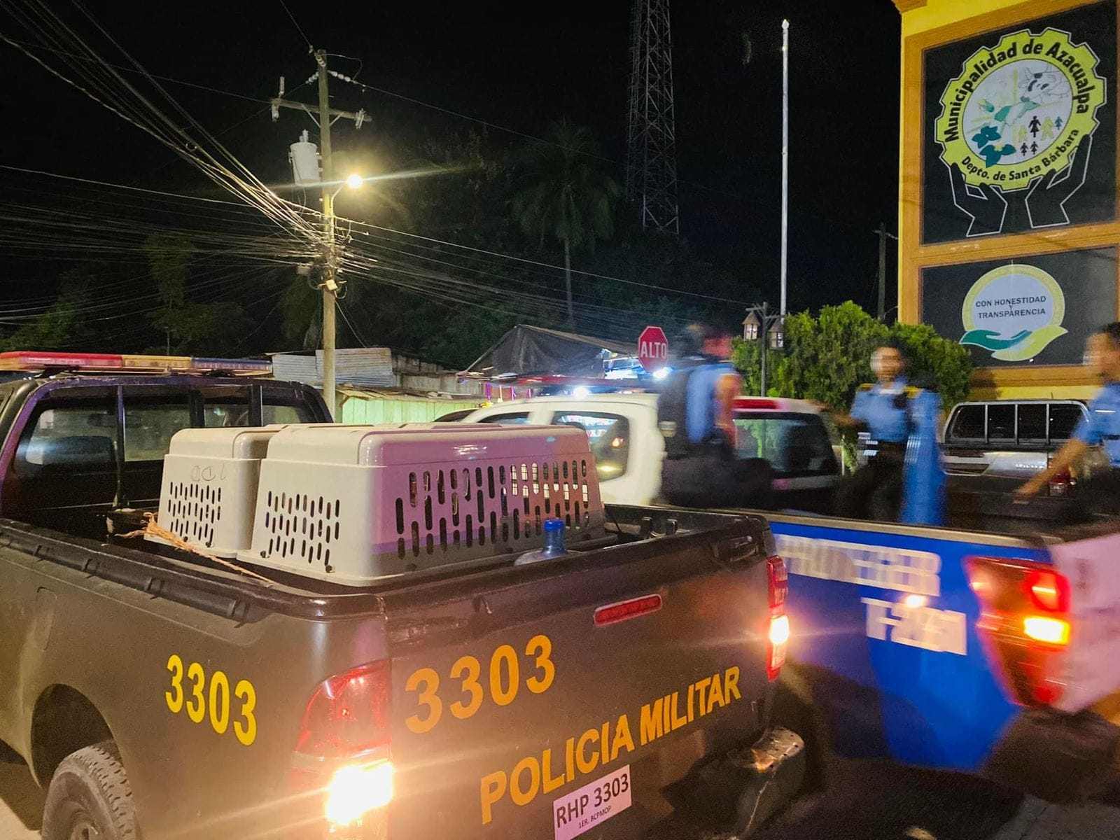 Presencia militar a Azacualpa tras rótulos de "toque de queda" por organizaciones criminales