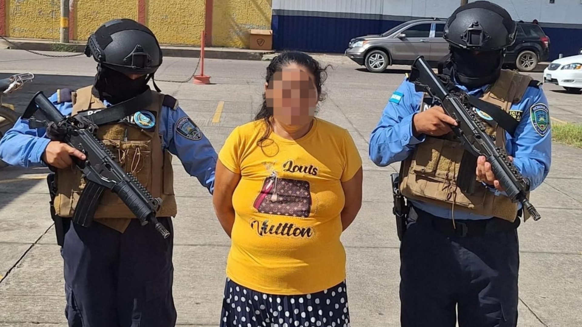 Mujeres capturadas en Honduras